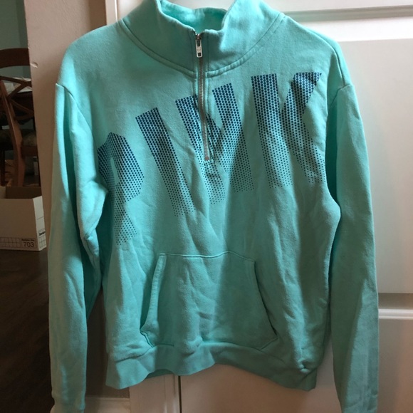PINK Aqua Quater Zip - Picture 1 of 3